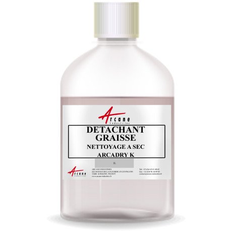Détachant spécial graisse en nettoyage à sec - ARCADRY K Bouteille 1L