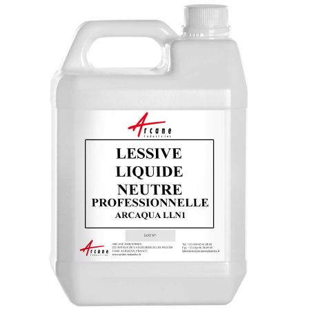 Lessive liquide professionnelle senteur linge frais - ARCAQUA LLN1 5L
